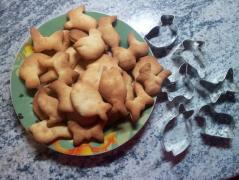 наши печенюки =) формочки из закупки анютки-незабудки